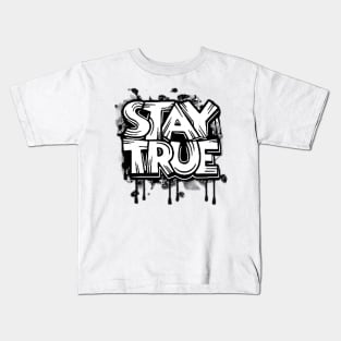 Stay True: Honesty in Style Kids T-Shirt